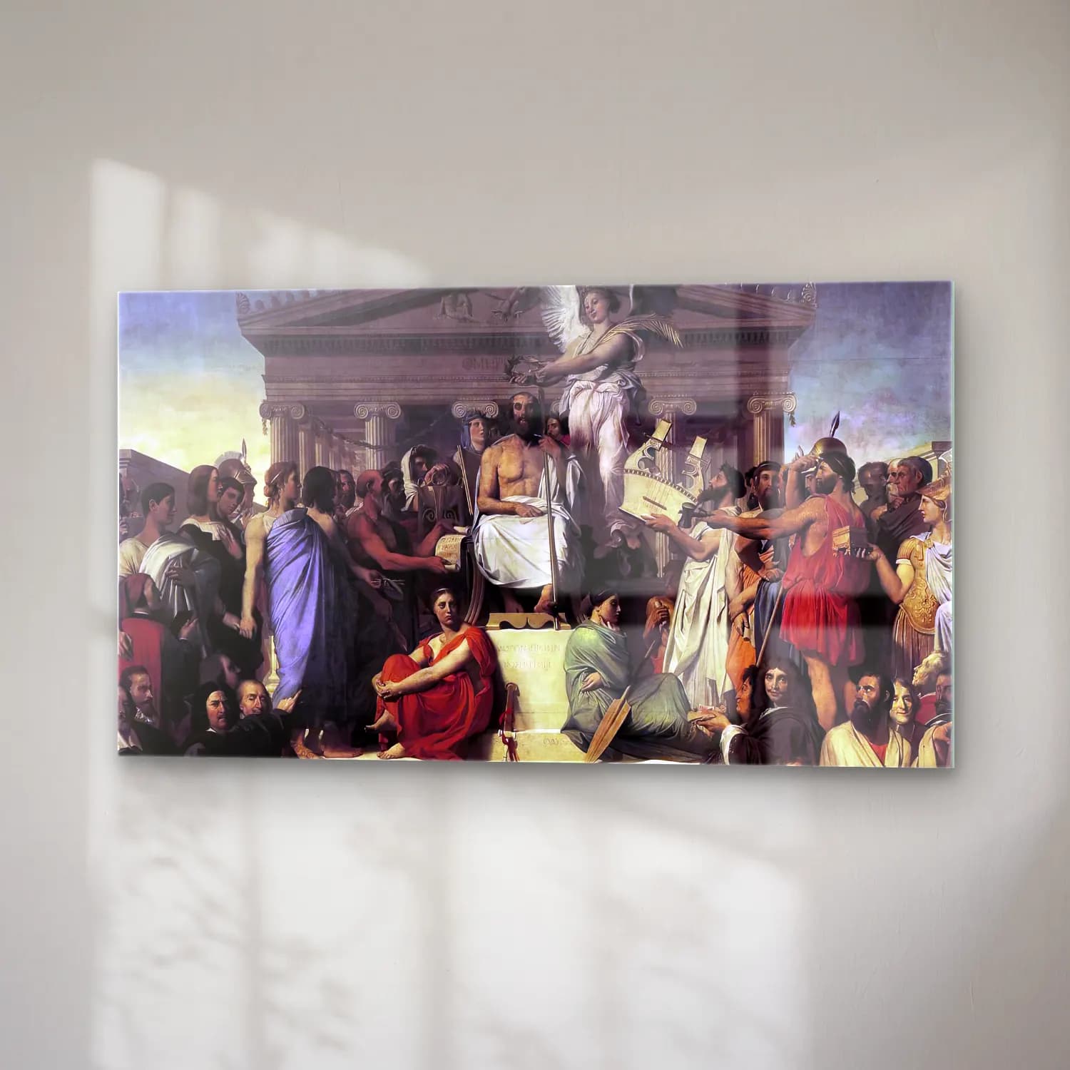 Jean-Auguste-Dominique Ingres – The Apotheosis of Homer cam tablo — sağ açıdan görünüm