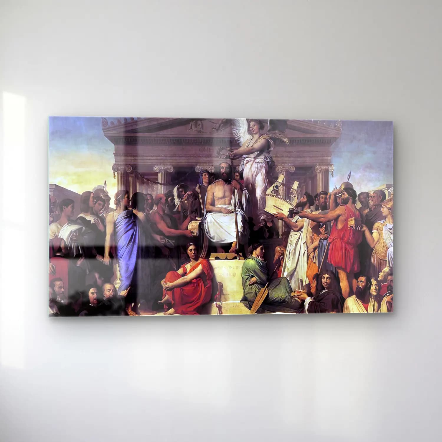 Jean-Auguste-Dominique Ingres – The Apotheosis of Homer cam tablo — sol açıdan görünüm