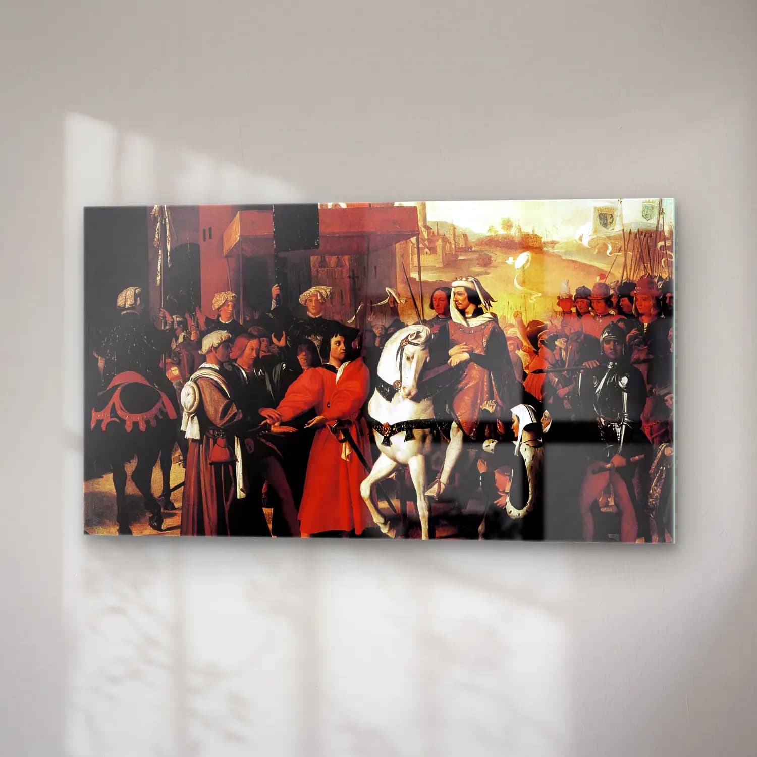 Jean-Auguste-Dominique Ingres – The Entry of the Future Charles V into Paris in cam tablo — sağ açıdan görünüm