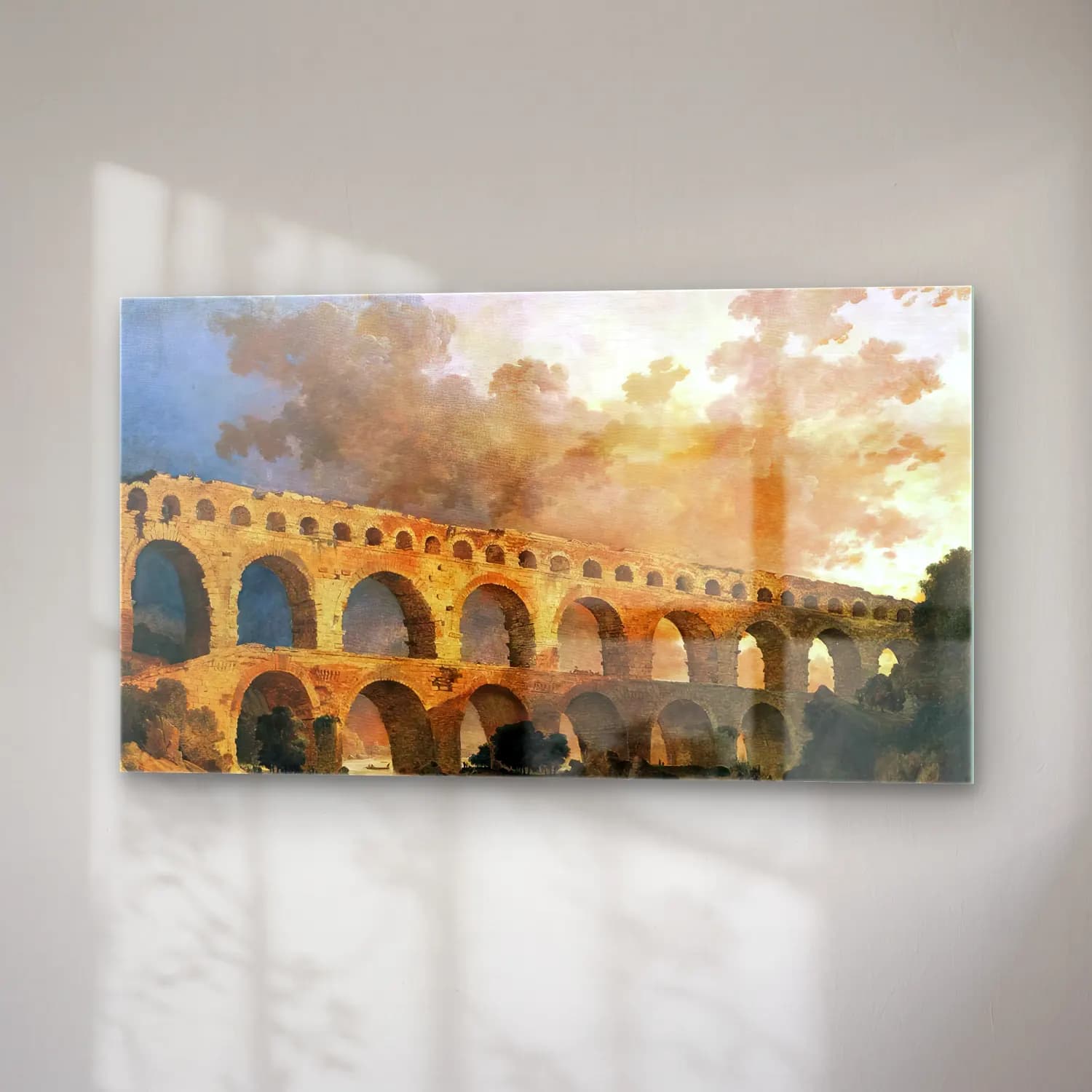 Hubert Robert – The Pont du Gard cam tablo — sağ açıdan görünüm