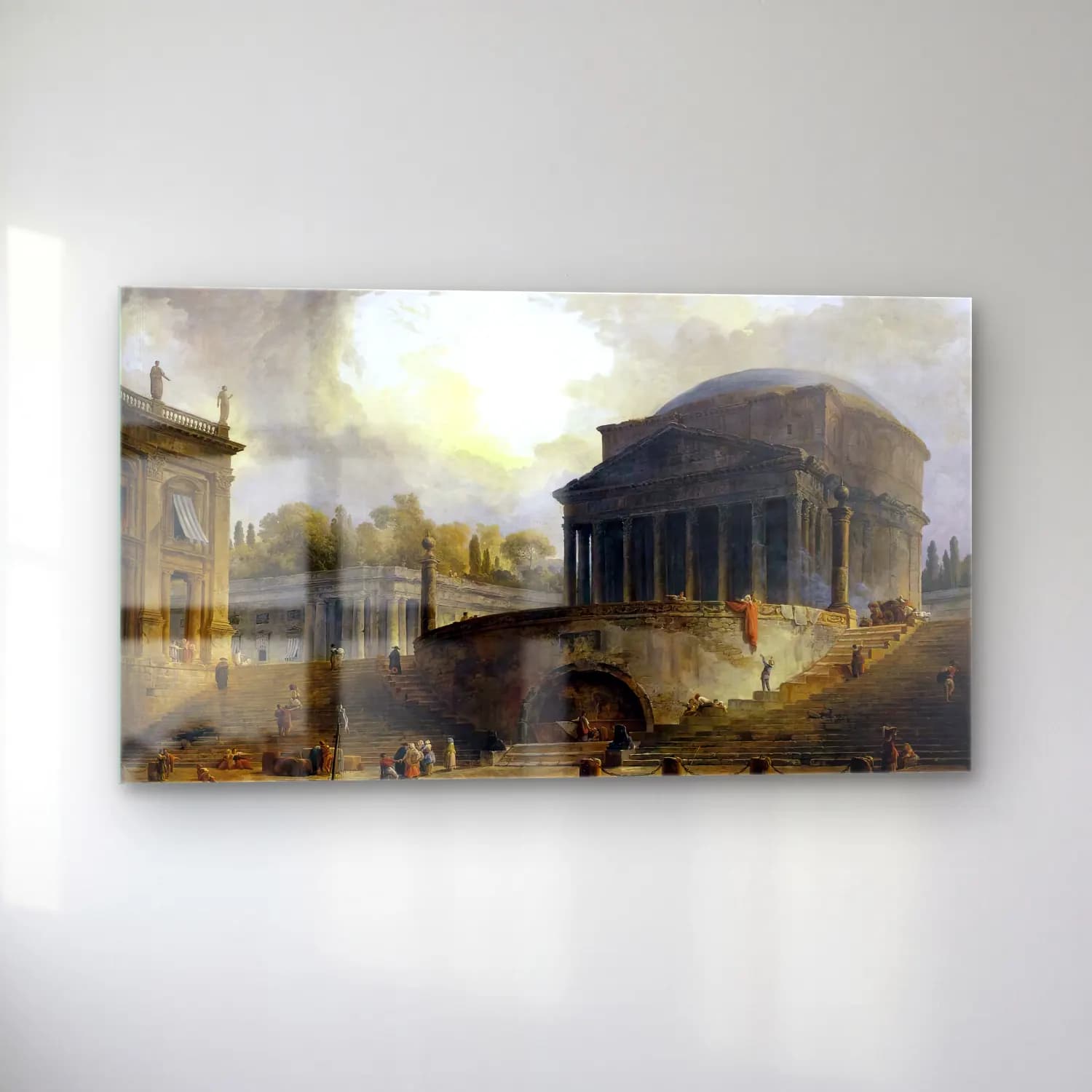 Hubert Robert – View of Ripetta cam tablo — sol açıdan görünüm