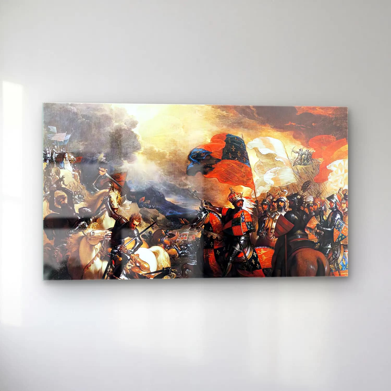 Benjamin West – Edward Iii Crossing the Somme cam tablo — sol açıdan görünüm