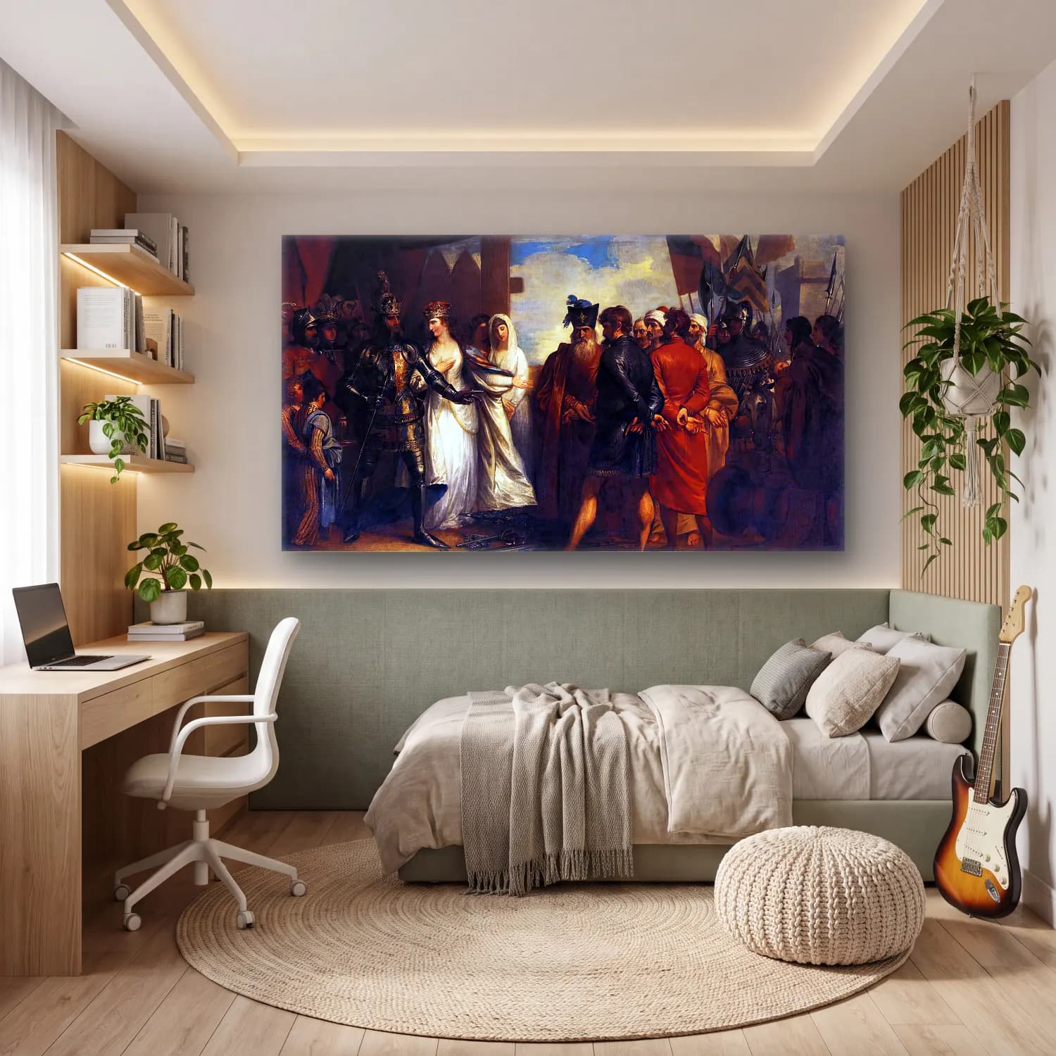 Benjamin West – The Burghers of Calais cam tablo — genç odasında