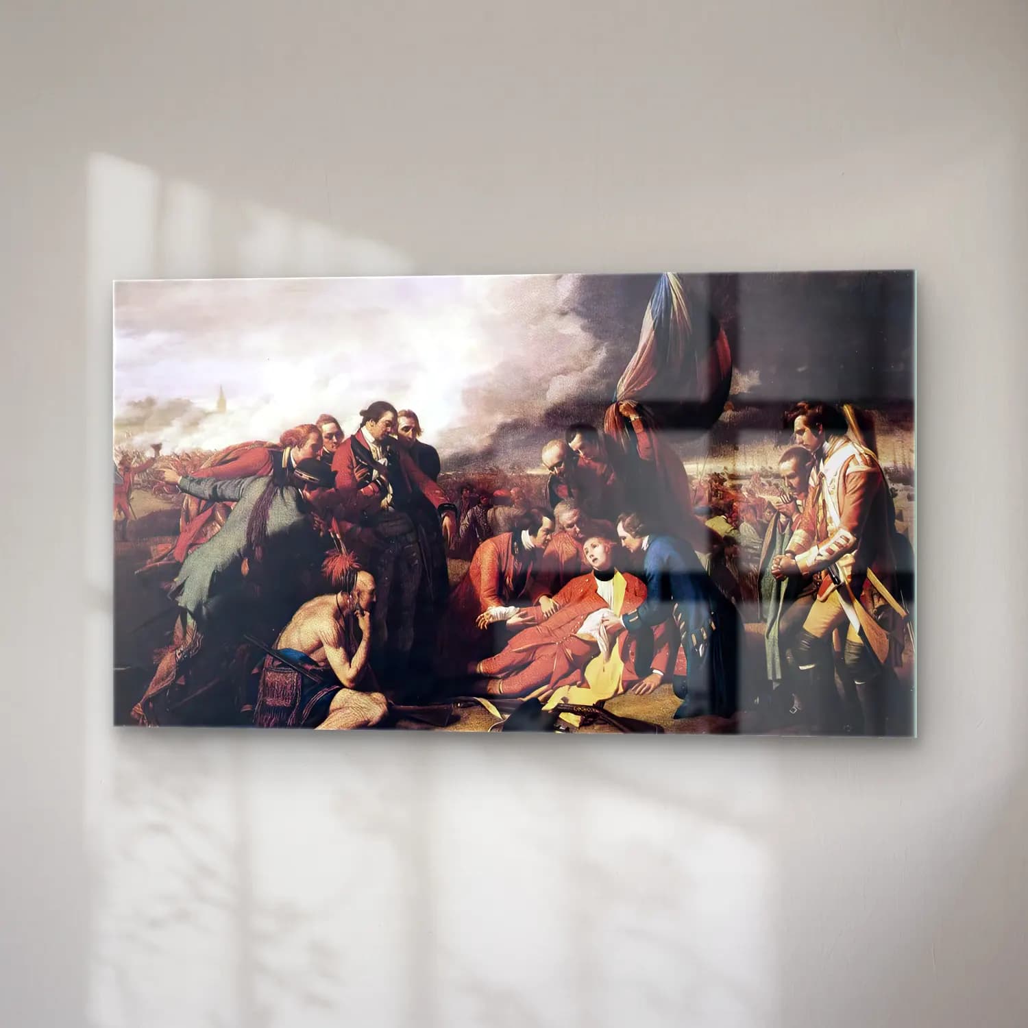 Benjamin West – The Death of General Wolfe cam tablo — sağ açıdan görünüm