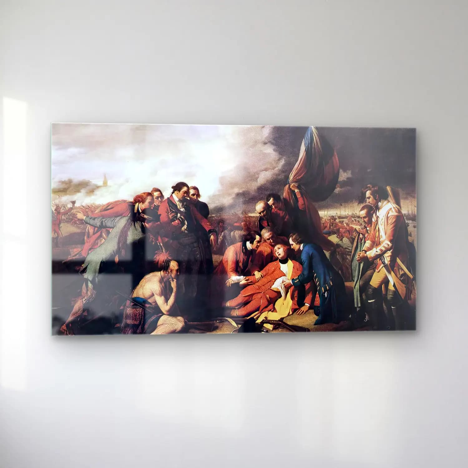 Benjamin West – The Death of General Wolfe cam tablo — sol açıdan görünüm