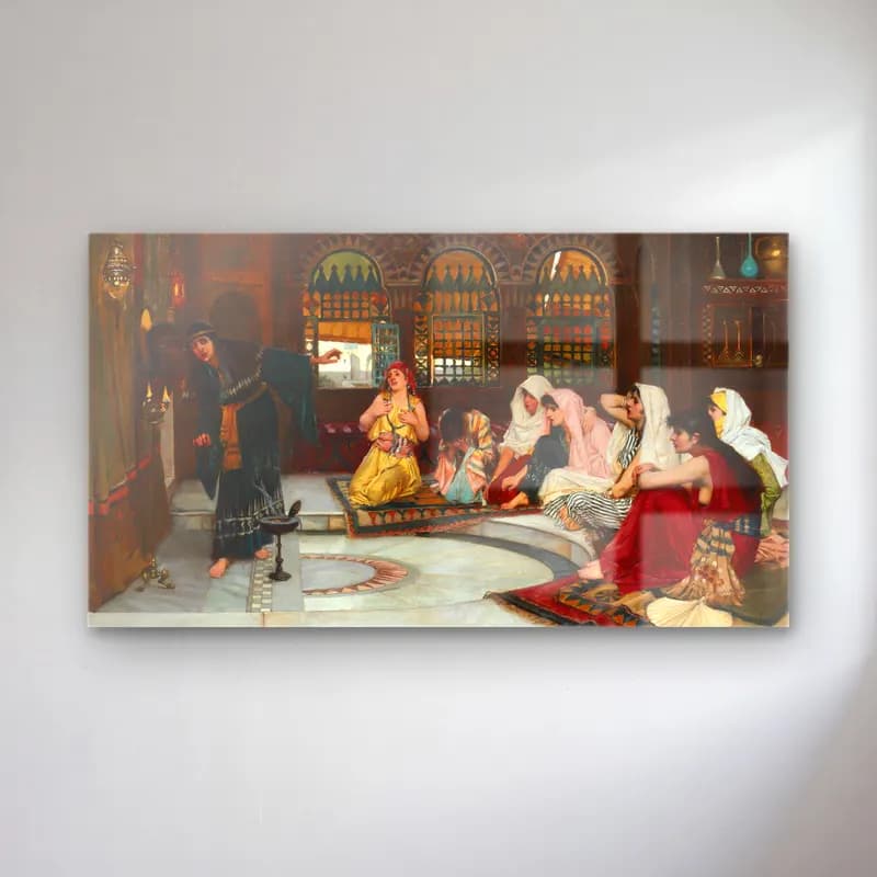 John William Waterhouse – Consulting the Oracle Christie cam tablo — John William Waterhouse – Consulting the Oracle Christie — empresyonist dini sahne