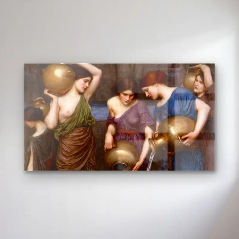 John William Waterhouse – Danaides by cam tablo — John William Waterhouse – Danaides by — yağlı boya mitolojik sahne