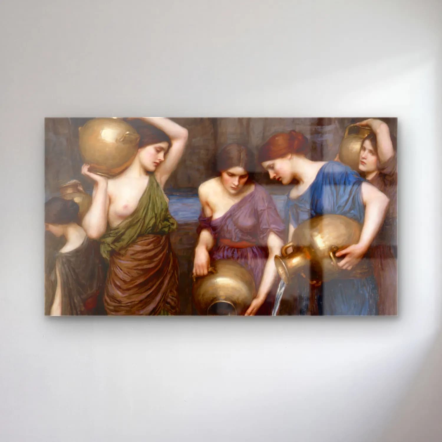 John William Waterhouse – Danaides by cam tablo — John William Waterhouse – Danaides by — yağlı boya mitolojik sahne
