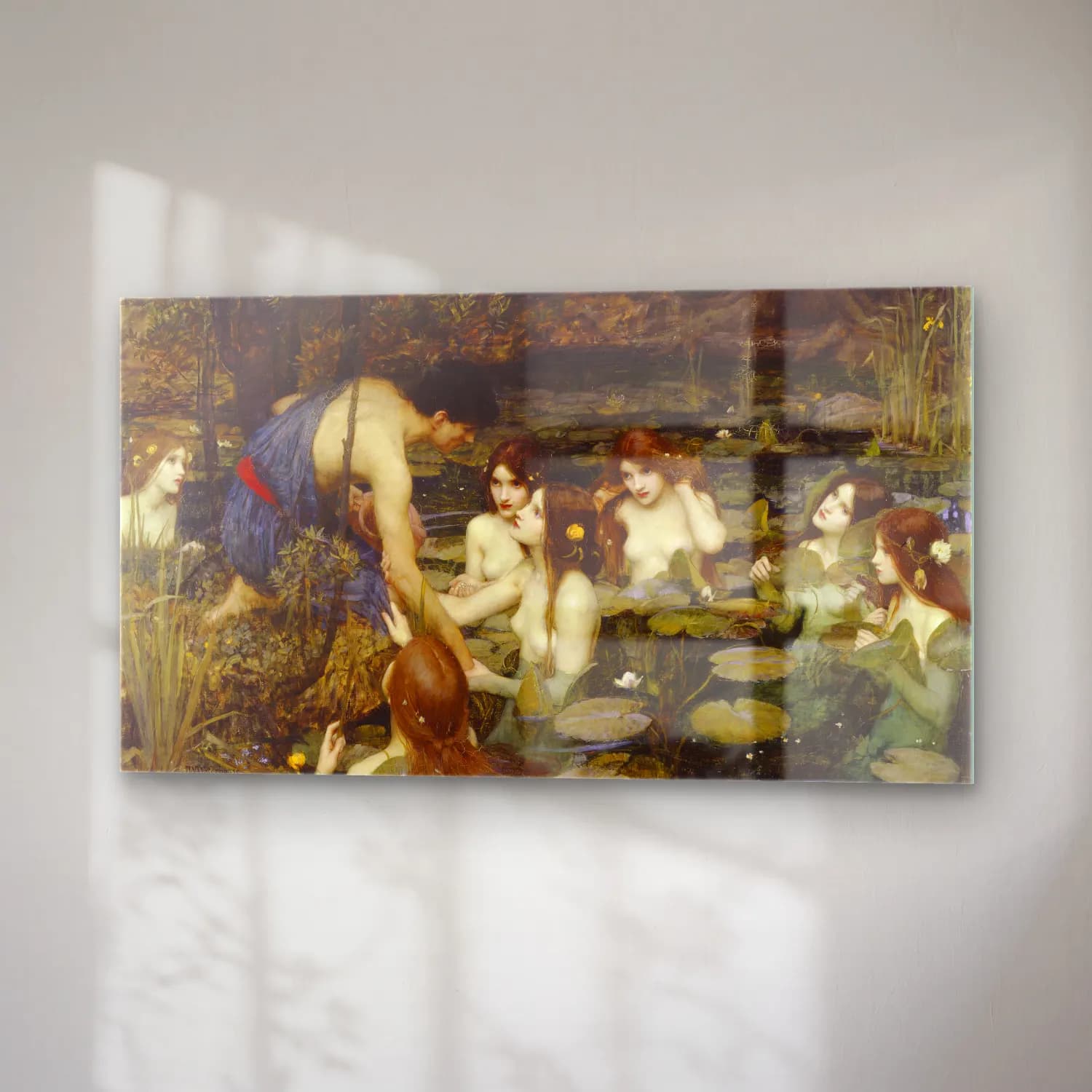 John William Waterhouse – Hylas and the Nymphs cam tablo — sağ açıdan görünüm