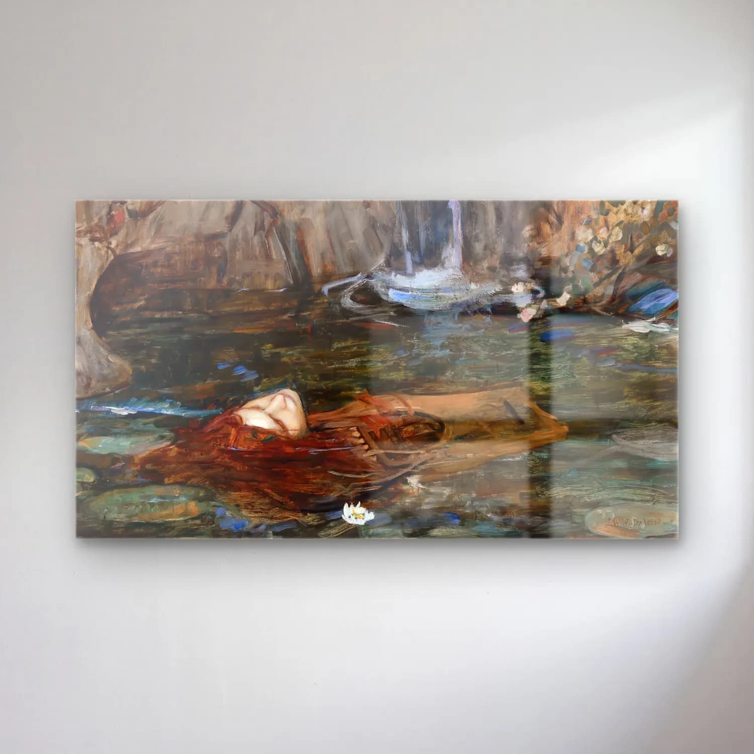 John William Waterhouse – Study for Nymphs Finding the Head of Orpheus cam tablo — John William Waterhouse – Study for Nymphs Finding the Head of Orpheus — yağlı boya mitolojik sahne