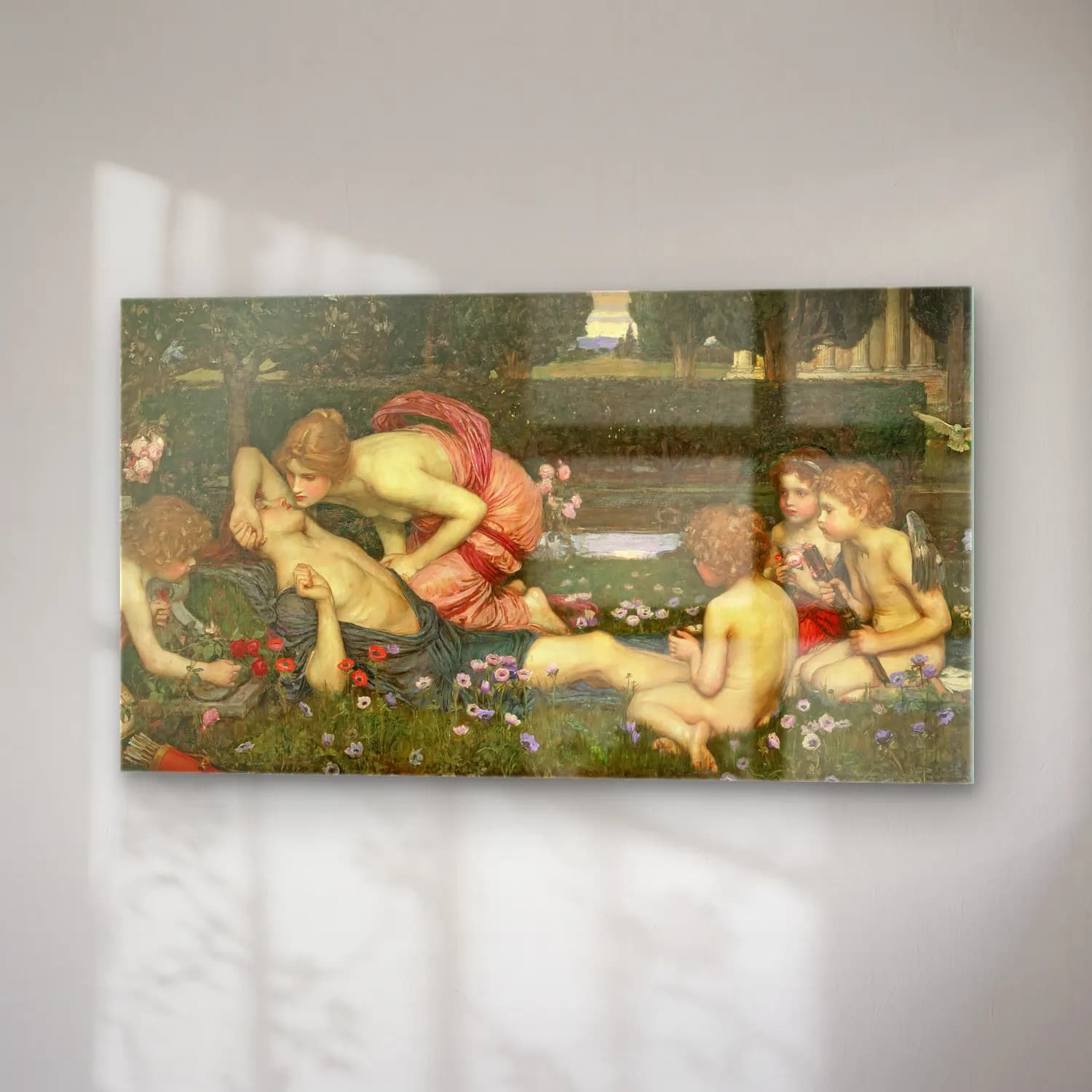John William Waterhouse – The Awakening of Adonis cam tablo — sağ açıdan görünüm