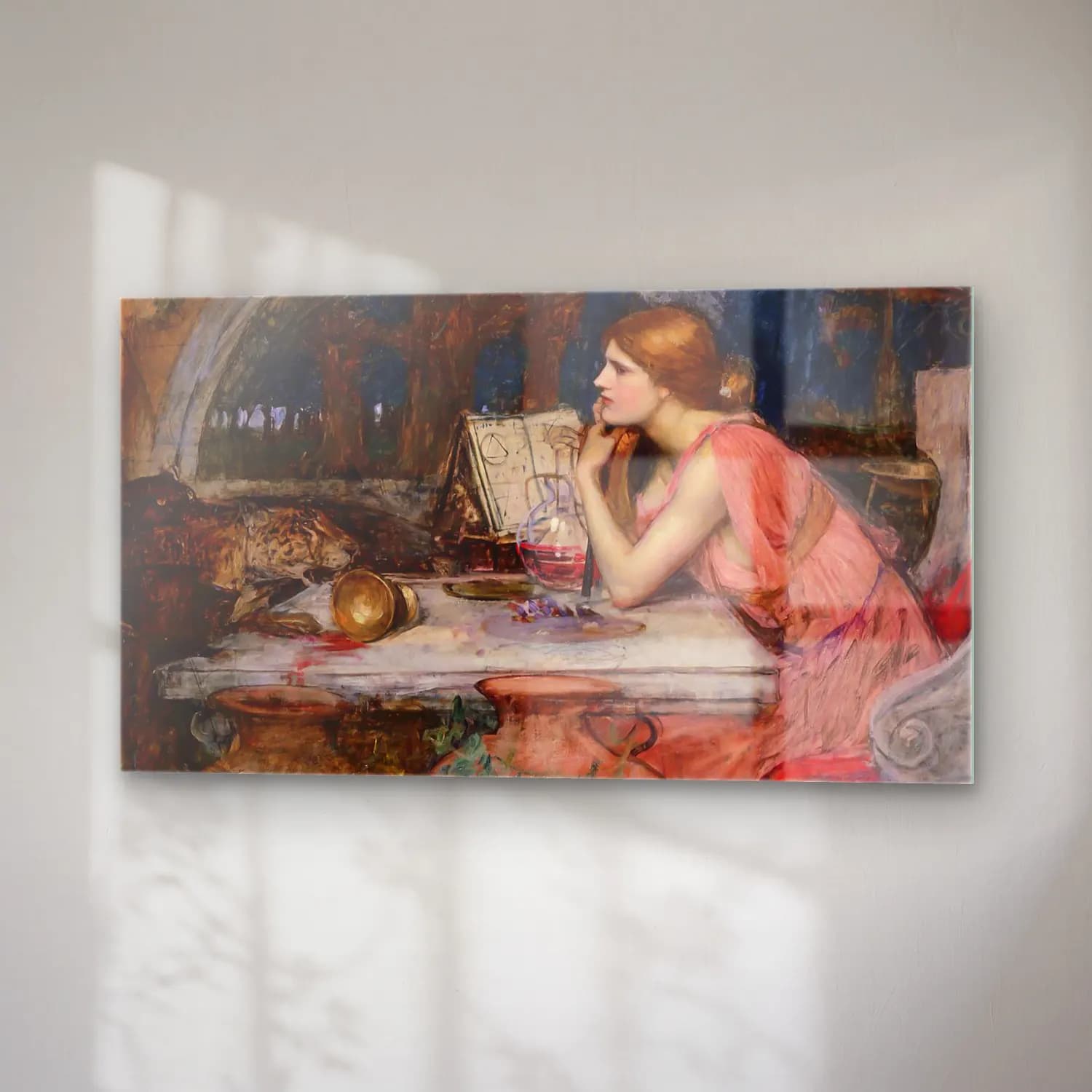 John William Waterhouse – The Sorceress cam tablo — sağ açıdan görünüm