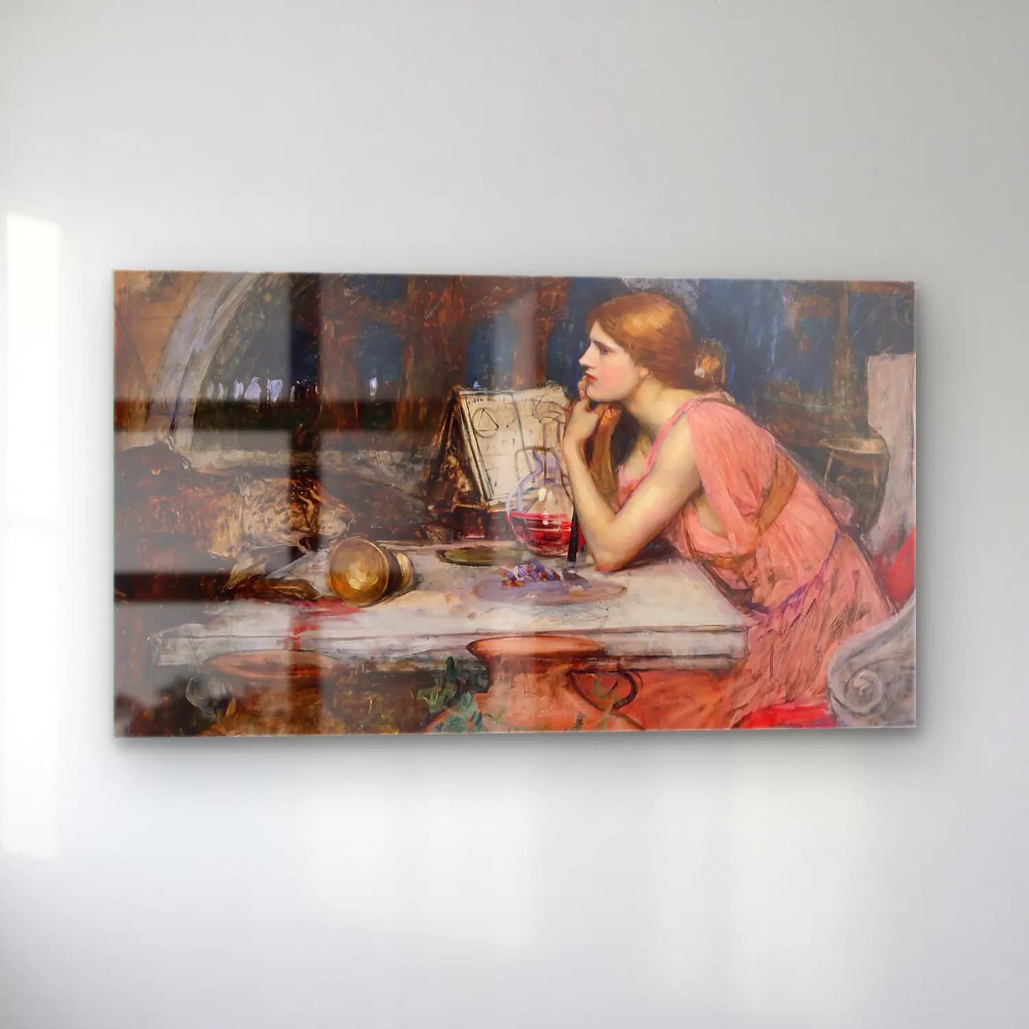 John William Waterhouse – The Sorceress cam tablo — sol açıdan görünüm
