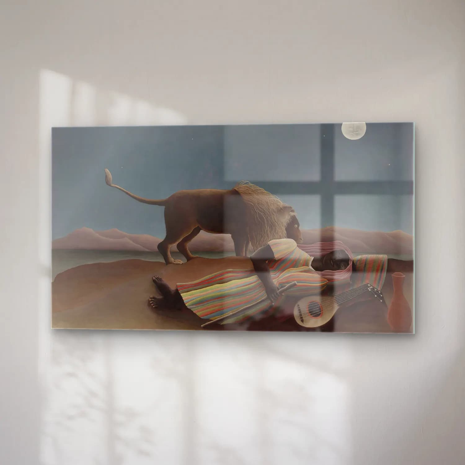 Henri Rousseau – The Sleeping Gypsy cam tablo — sağ açıdan görünüm
