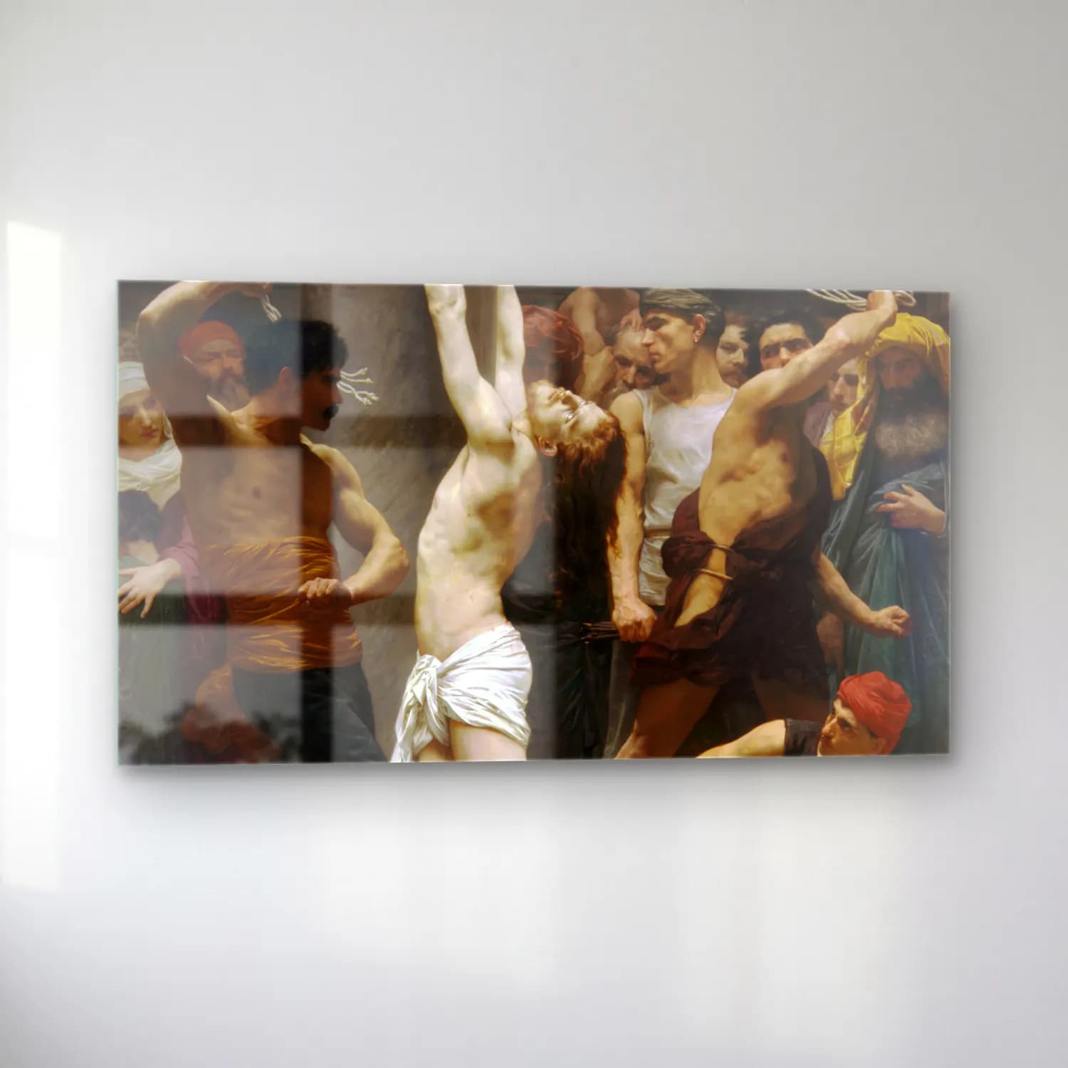 William-Adolphe Bouguereau – The Flagellation of Our Lord Jesus Christ cam tablo — sol açıdan görünüm