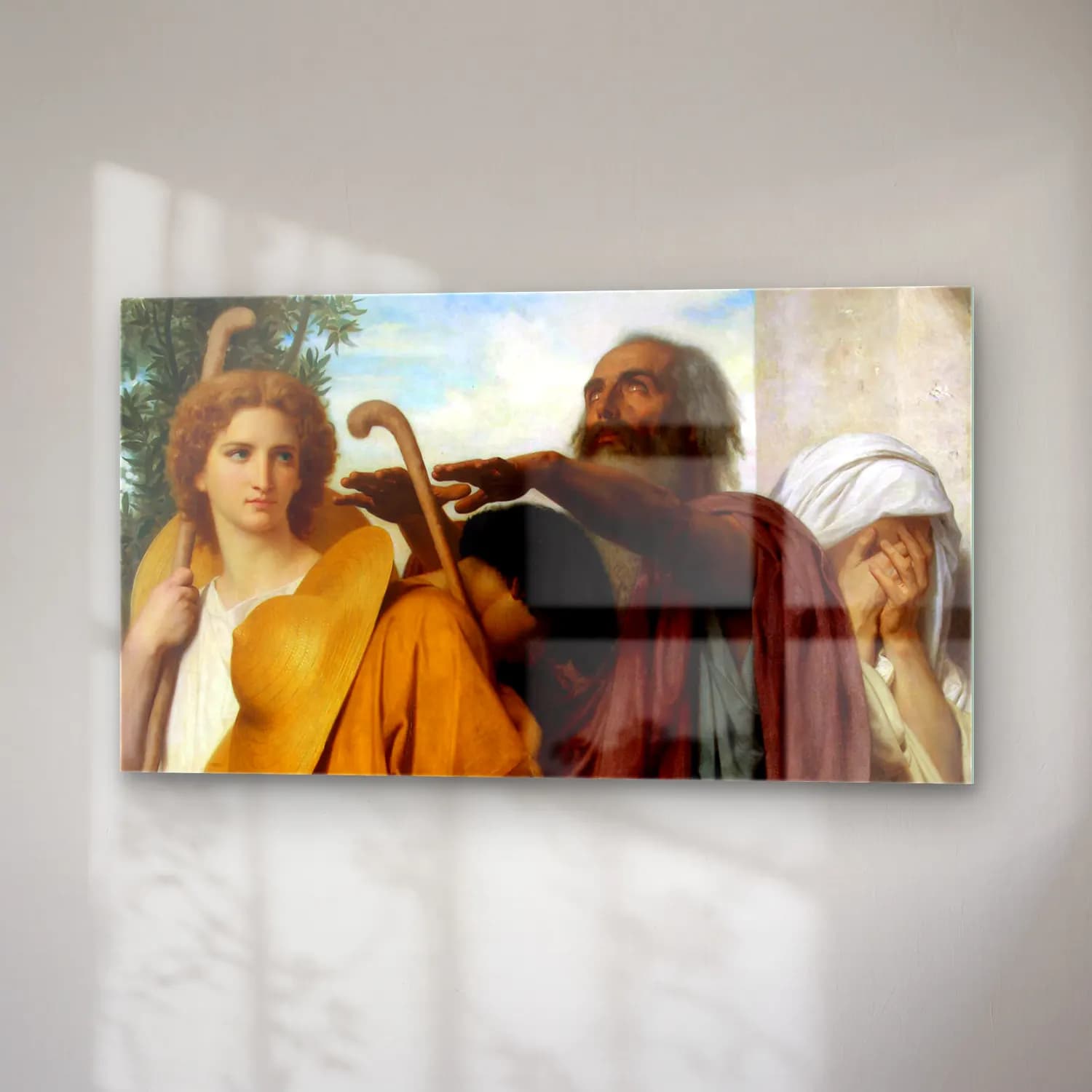 William-Adolphe Bouguereau – Tobias Saying Good-Bye to his Father cam tablo — sağ açıdan görünüm