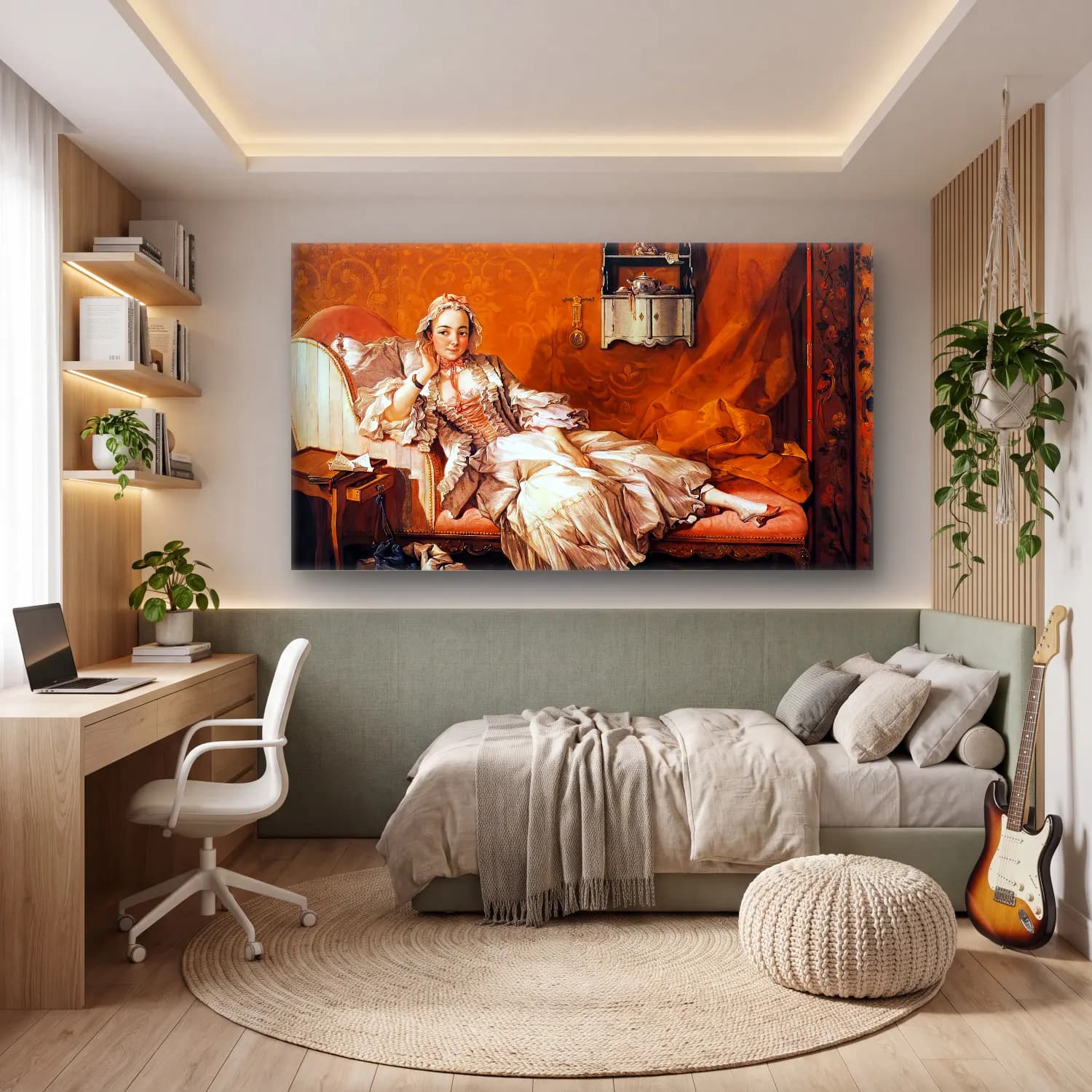 François Boucher – Madame Boucher ( ) cam tablo — genç odasında
