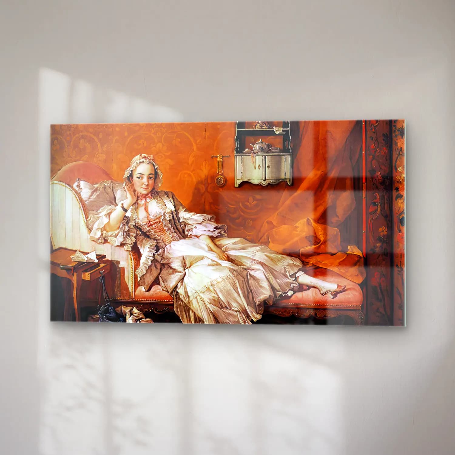 François Boucher – Madame Boucher ( ) cam tablo — sağ açıdan görünüm