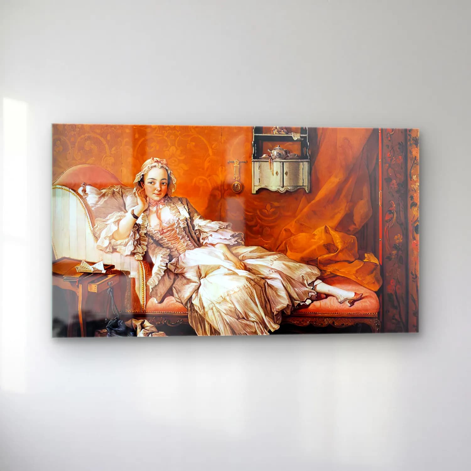 François Boucher – Madame Boucher ( ) cam tablo — sol açıdan görünüm