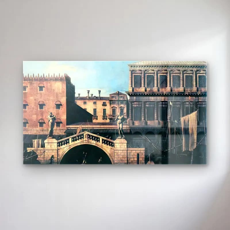 Vintage Venedik Kanalları cam tablo — Vintage Venedik Kanalları — vintage venedik kanalları