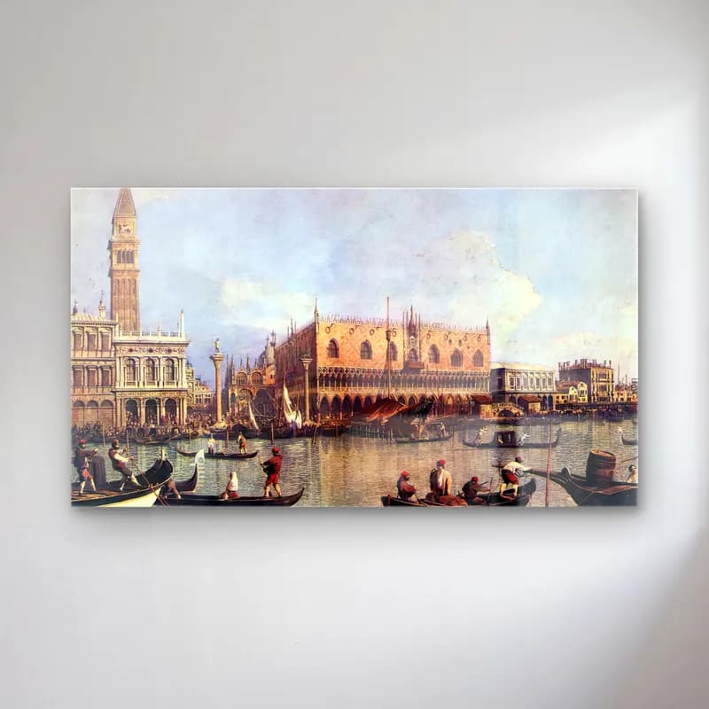 Yağlı Boya Venedik Kanalları No. 21 cam tablo — Yağlı Boya Venedik Kanalları No. 21 — yağlı boya venedik kanalları