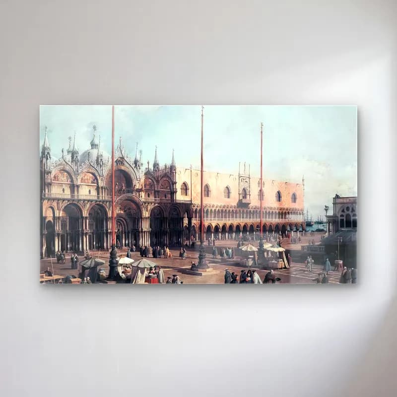 Vintage Katedral – Kırmızı Tonlar cam tablo — Vintage Katedral – Kırmızı Tonlar — vintage katedral