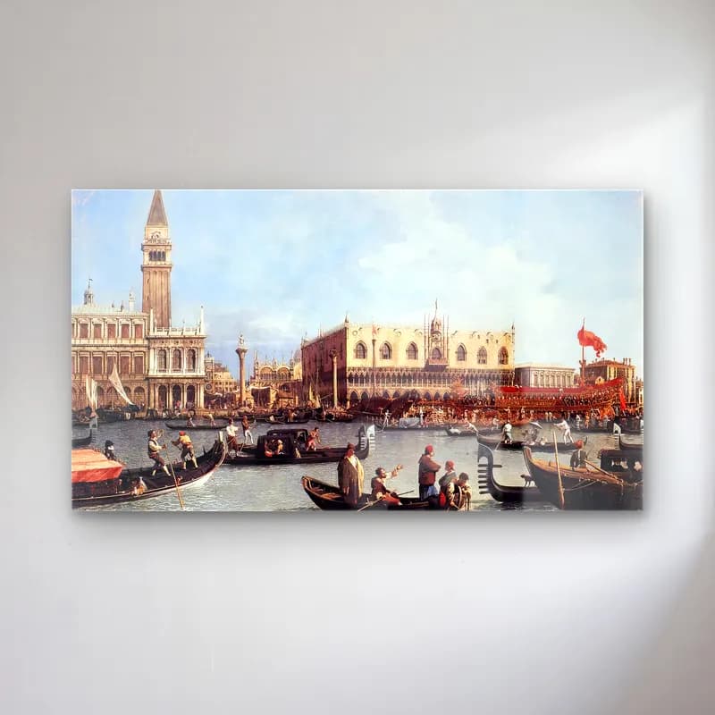 Yağlı Boya Venedik Kanalları No. 22 cam tablo — Yağlı Boya Venedik Kanalları No. 22 — yağlı boya venedik kanalları