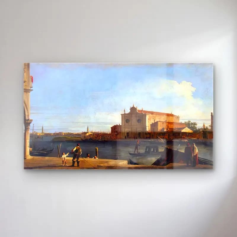 Yağlı Boya Venedik Kanalları No. 32 cam tablo — Yağlı Boya Venedik Kanalları No. 32 — yağlı boya venedik kanalları