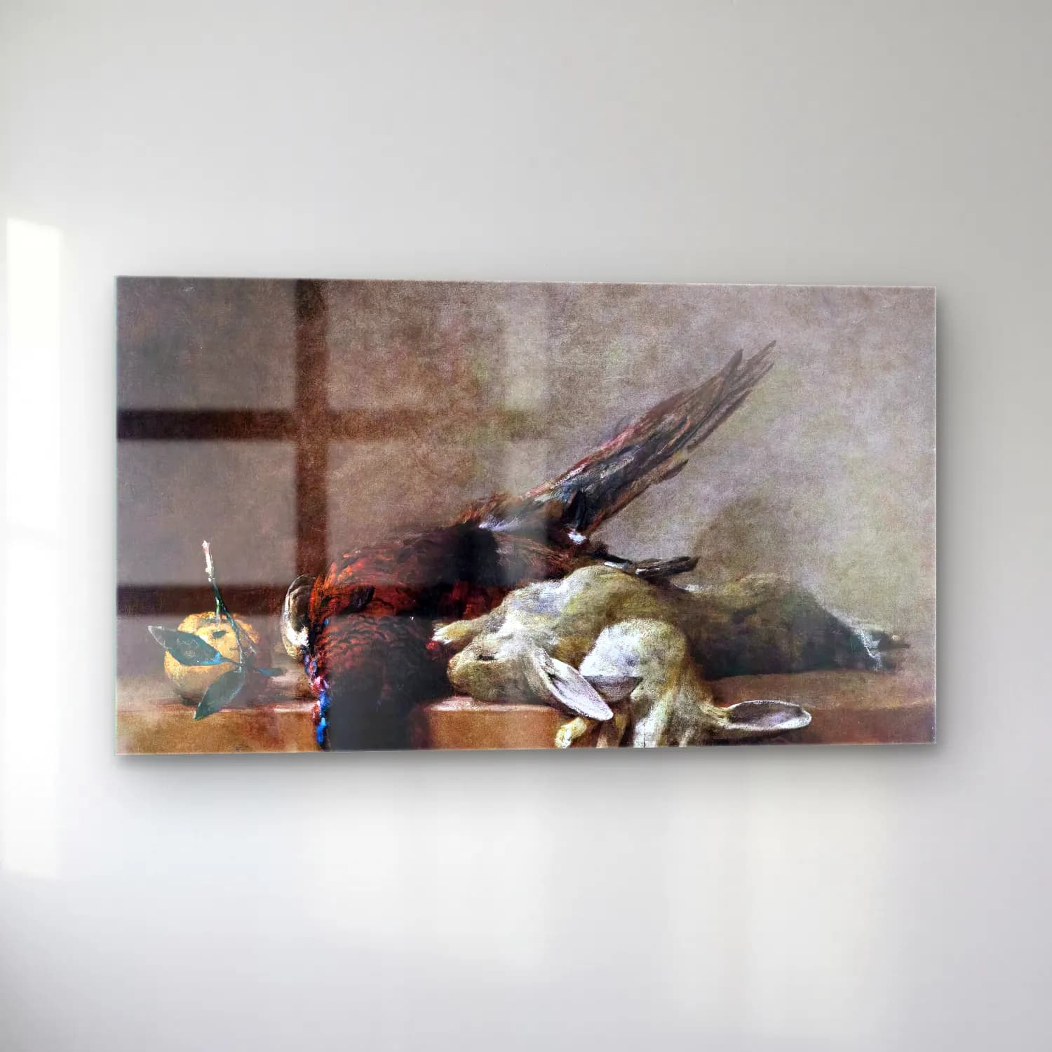 Jean-Baptiste-Siméon Chardin – Still-Life with Game cam tablo — sol açıdan görünüm