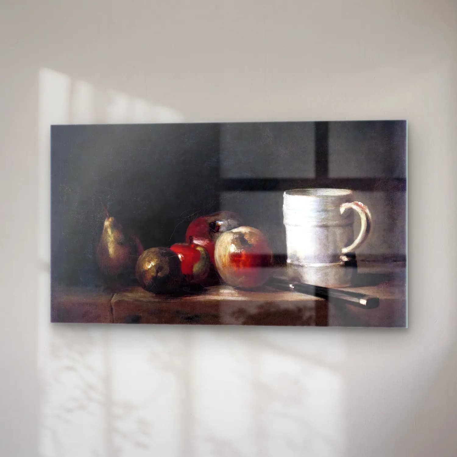 Jean-Baptiste-Siméon Chardin – Still-Life with a White Mug cam tablo — sağ açıdan görünüm