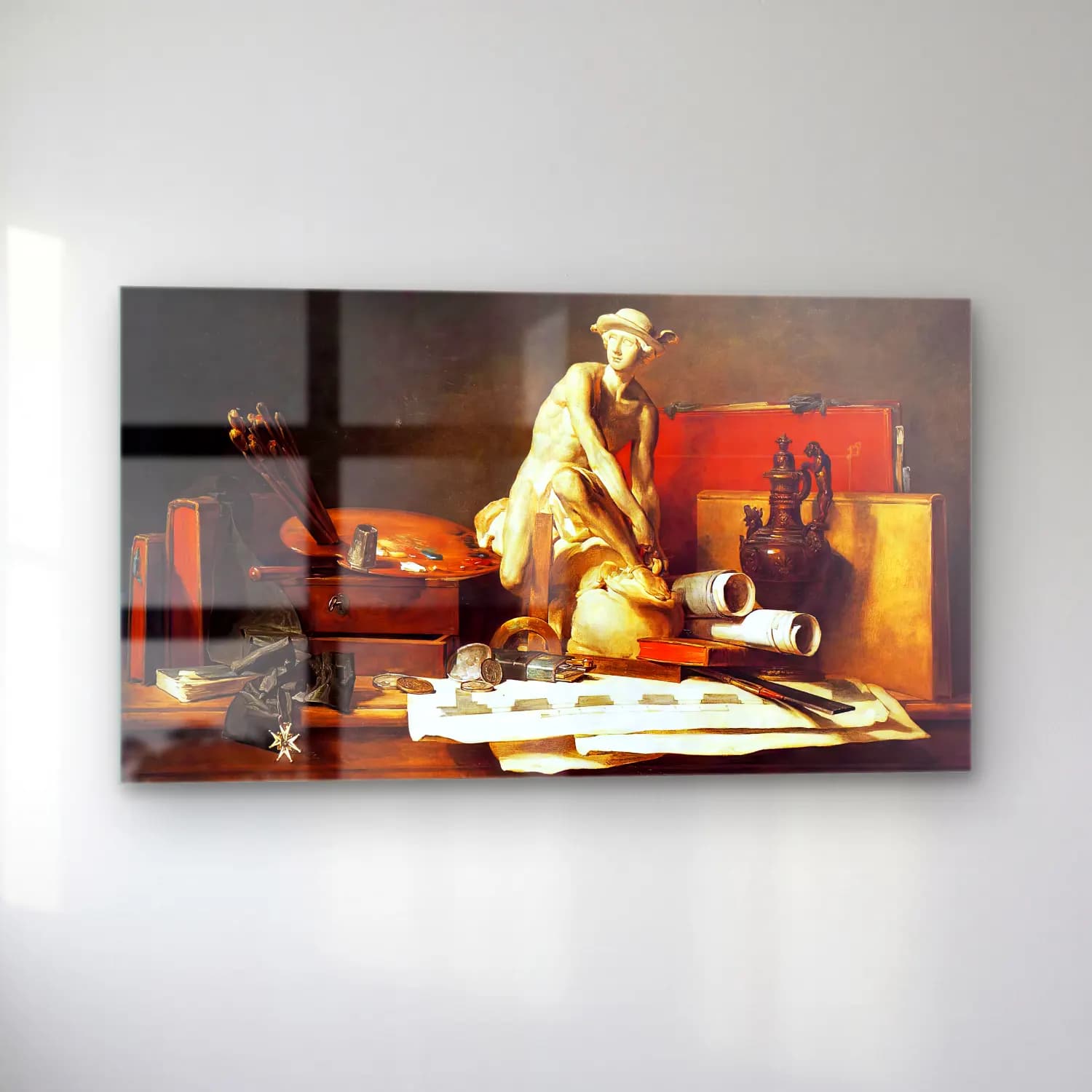 Jean-Baptiste-Siméon Chardin – The Attributes of Art cam tablo — sol açıdan görünüm