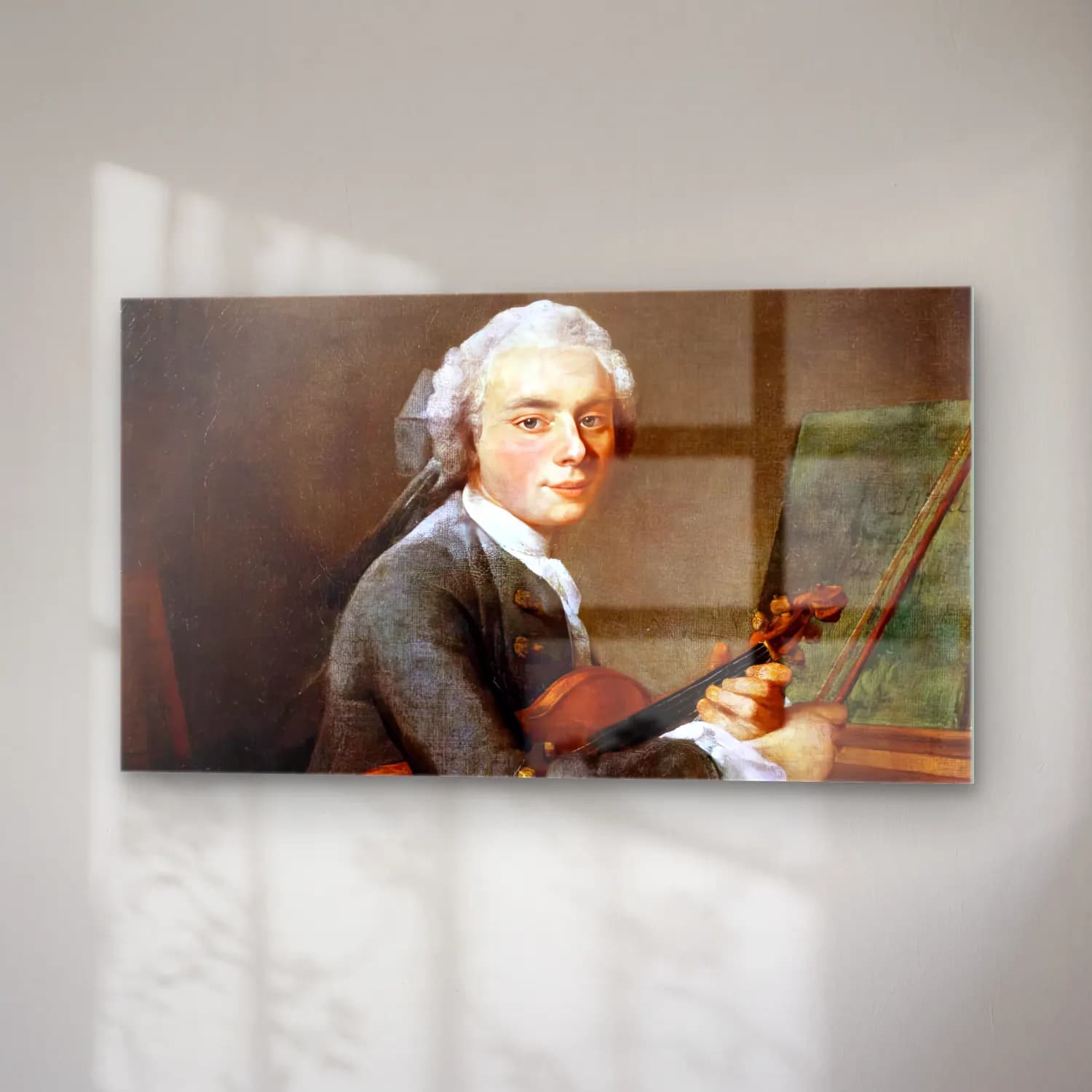 Jean-Baptiste-Siméon Chardin – The Youth with a Violin cam tablo — sağ açıdan görünüm