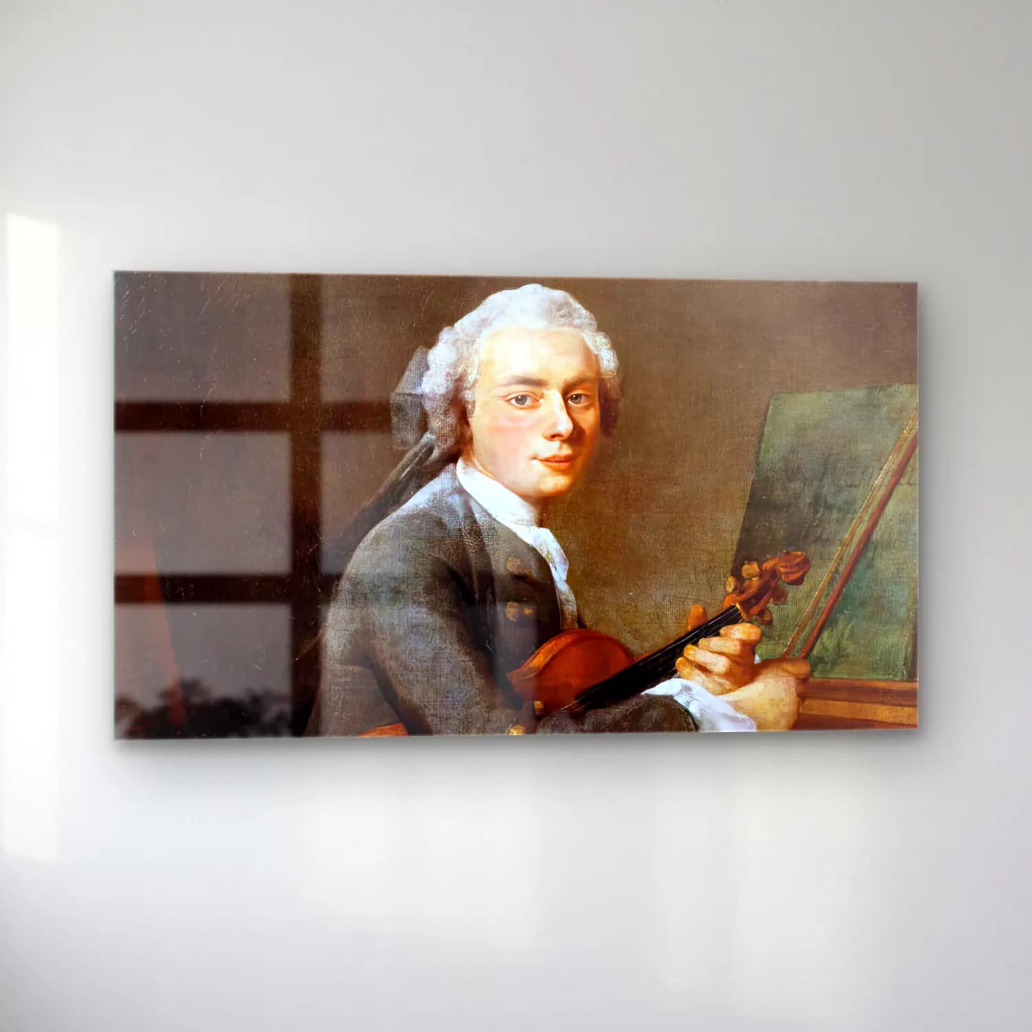 Jean-Baptiste-Siméon Chardin – The Youth with a Violin cam tablo — sol açıdan görünüm
