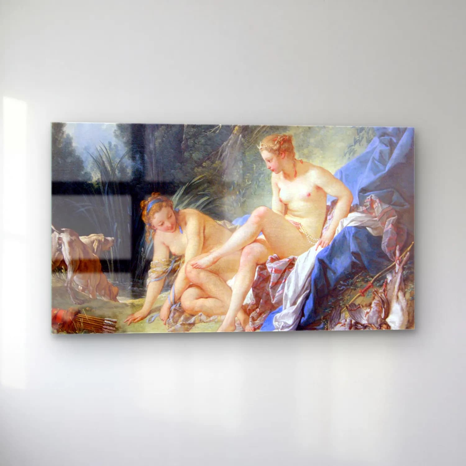 Francois Boucher – Diana leaving her Bath cam tablo — sol açıdan görünüm