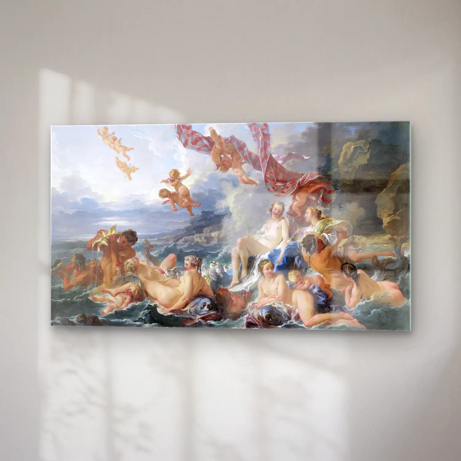 Francois Boucher – The Triumph of Venus cam tablo — sağ açıdan görünüm