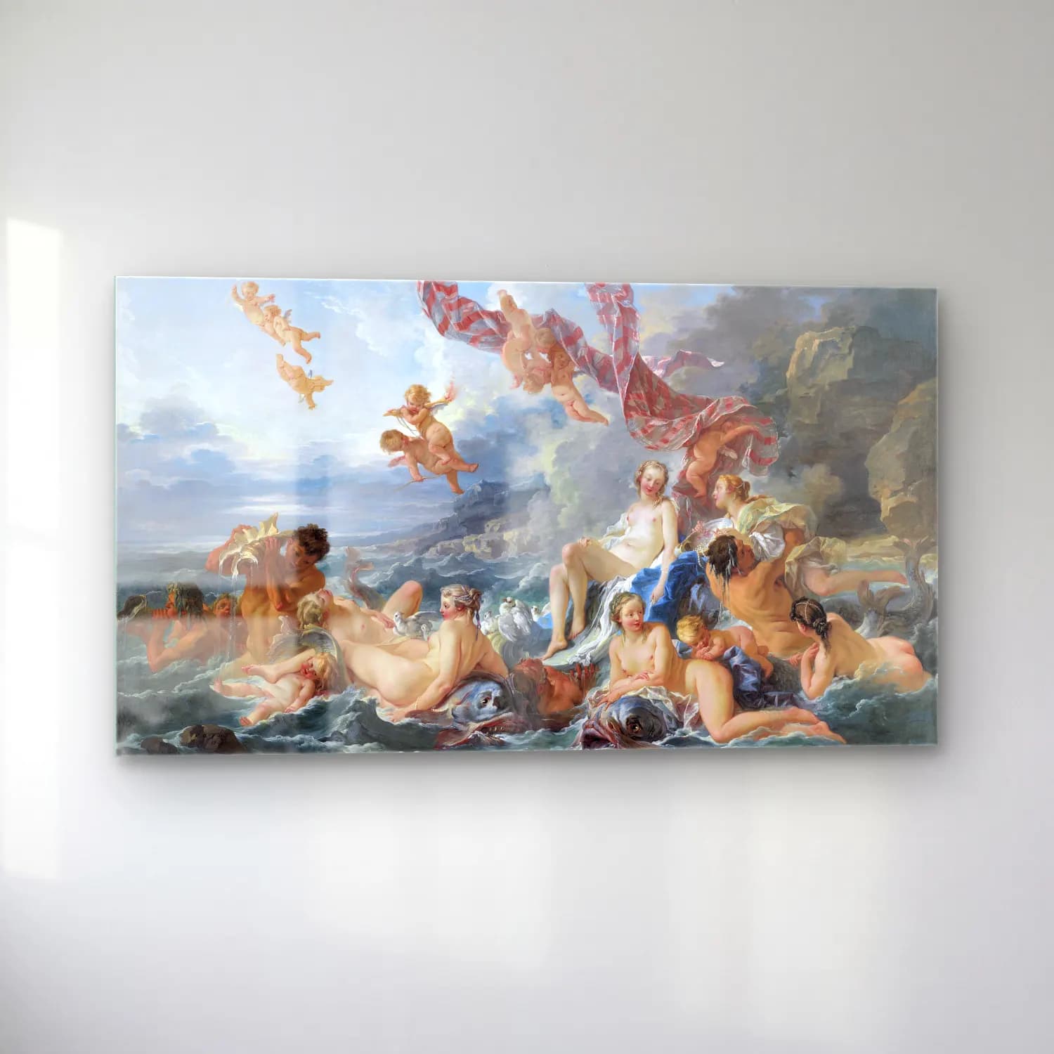 Francois Boucher – The Triumph of Venus cam tablo — sol açıdan görünüm