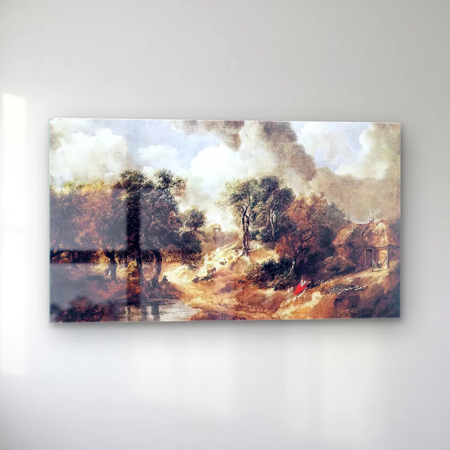 Thomas Gainsborough – Landscape in Suffolk cam tablo — sol açıdan görünüm