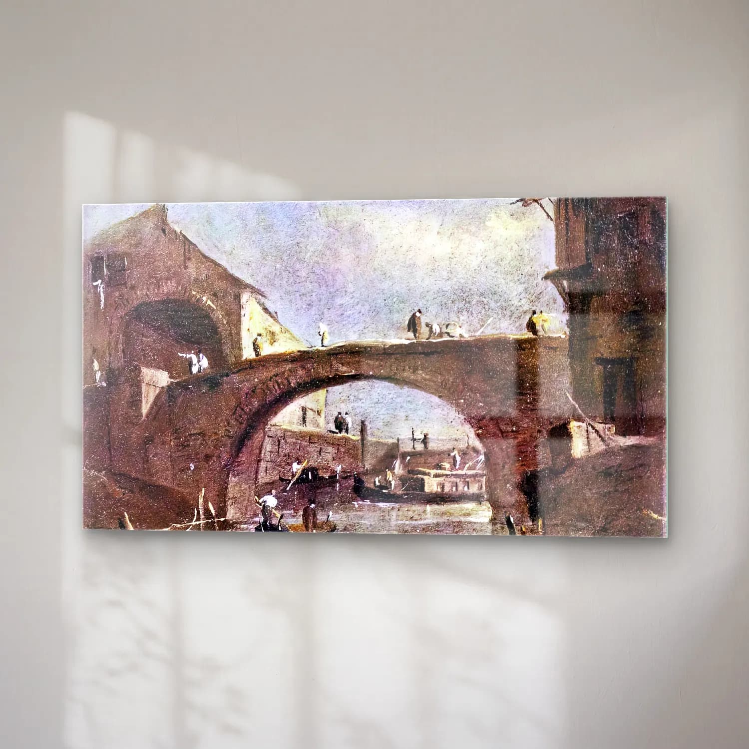 Francesco Guardi – Bridge at Dolo cam tablo — sağ açıdan görünüm