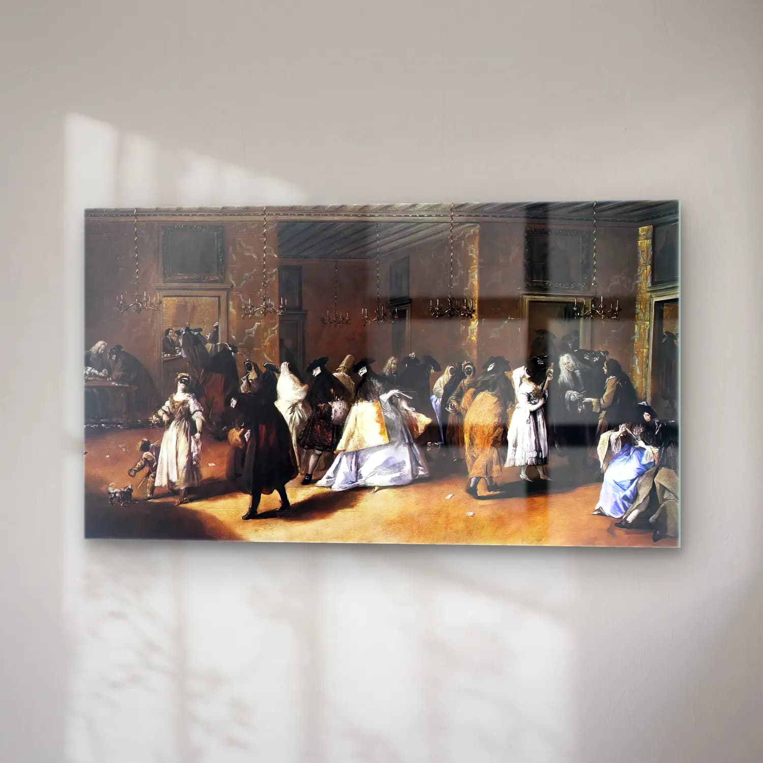 Francesco Guardi – Il Ridotto (The Foyer) cam tablo — sağ açıdan görünüm