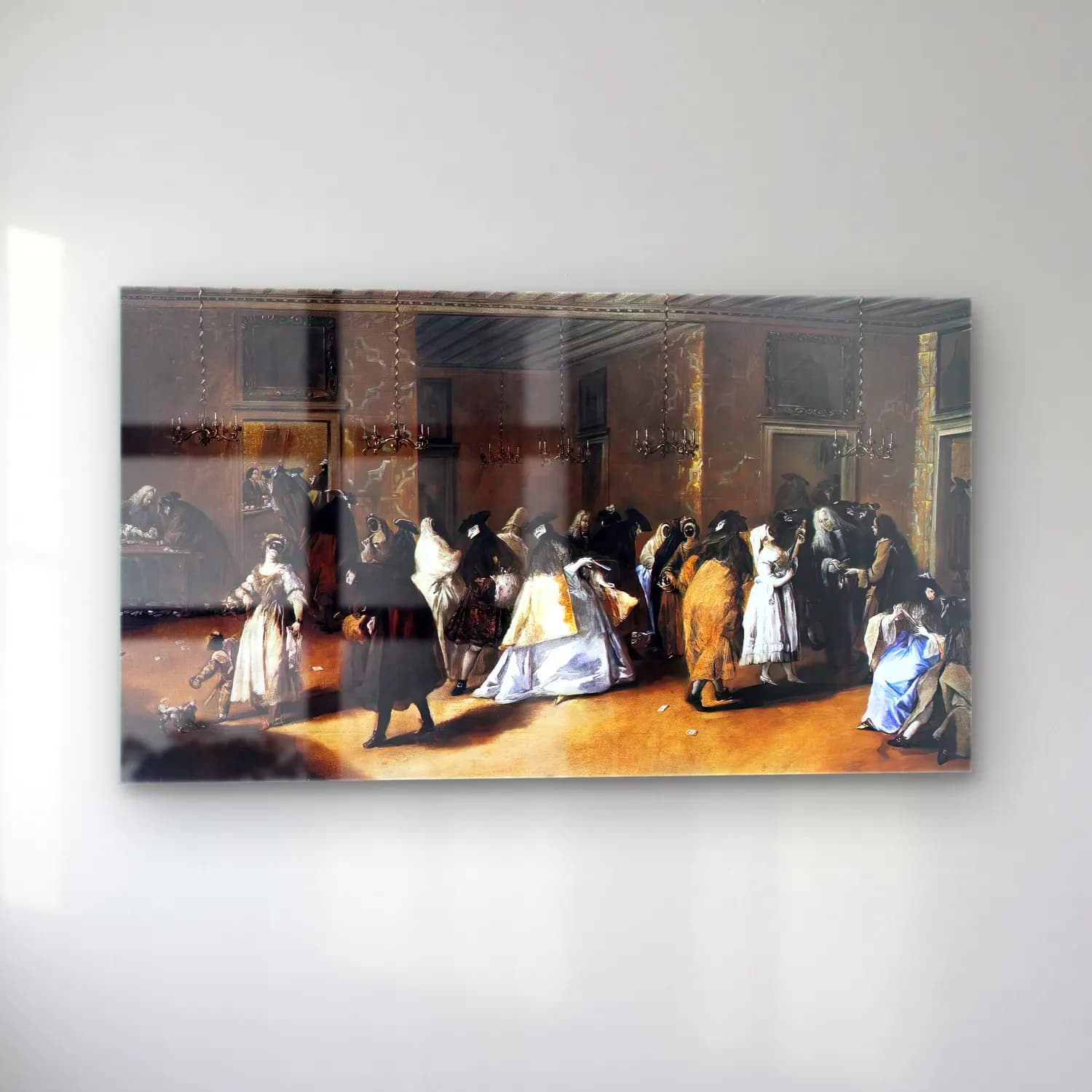 Francesco Guardi – Il Ridotto (The Foyer) cam tablo — sol açıdan görünüm