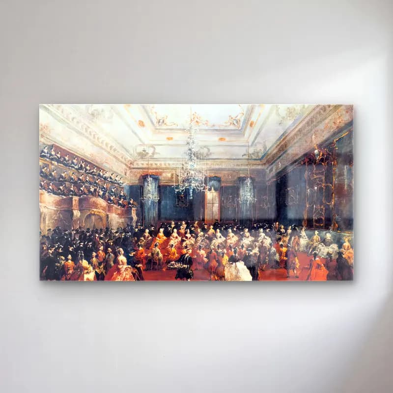 Francesco Guardi – Ladies Concert at the Philharmonic Hall cam tablo — Francesco Guardi – Ladies Concert at the Philharmonic Hall — vintage vintage i̇ç mekân