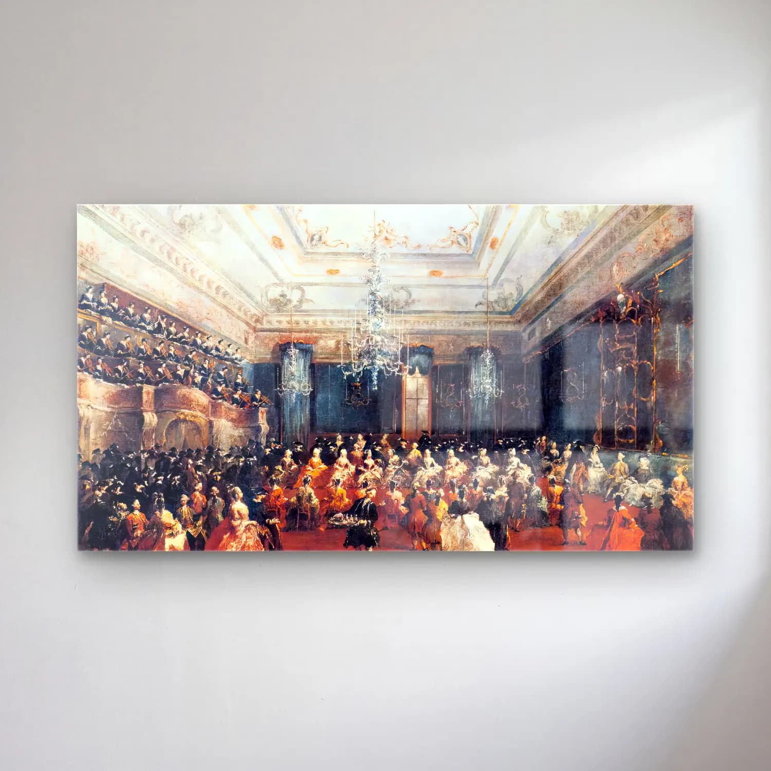 Francesco Guardi – Ladies Concert at the Philharmonic Hall cam tablo — Francesco Guardi – Ladies Concert at the Philharmonic Hall — vintage vintage i̇ç mekân