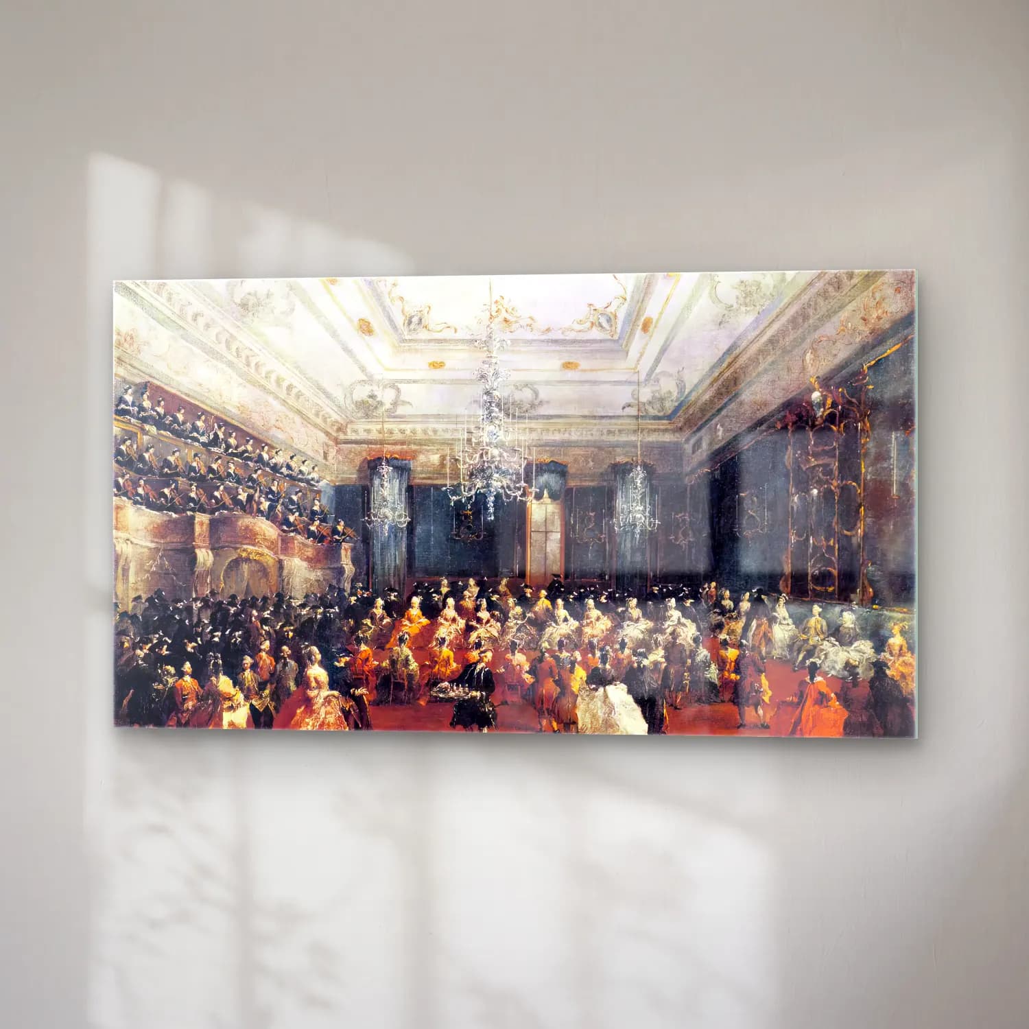Francesco Guardi – Ladies Concert at the Philharmonic Hall cam tablo — sağ açıdan görünüm