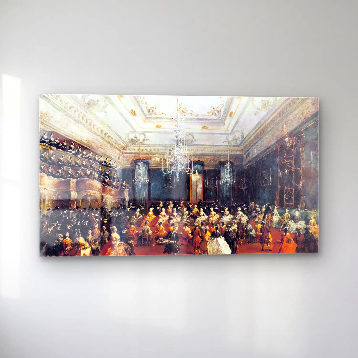 Francesco Guardi – Ladies Concert at the Philharmonic Hall cam tablo — sol açıdan görünüm