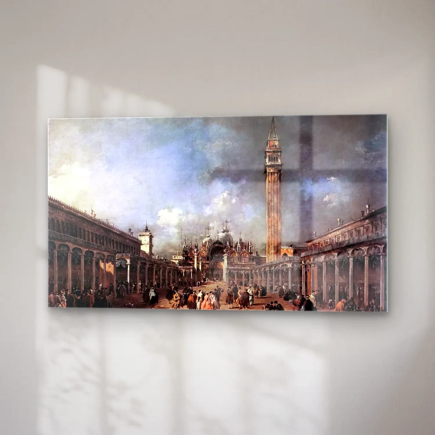 Francesco Guardi – Piazza di San Marco cam tablo — sağ açıdan görünüm