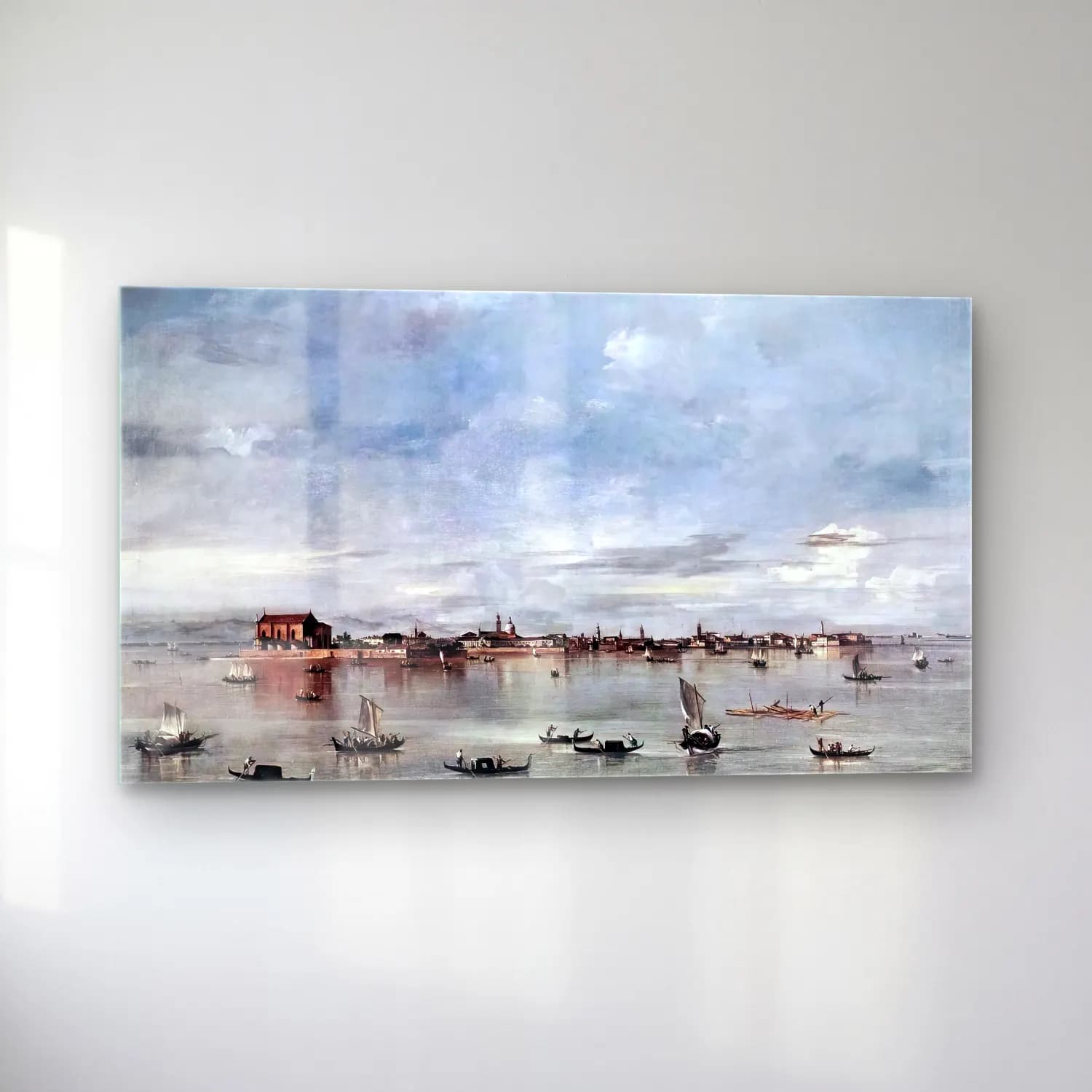 Francesco Guardi – San Cristoforo, San Michele and Murano, Seen from the… cam tablo — sol açıdan görünüm