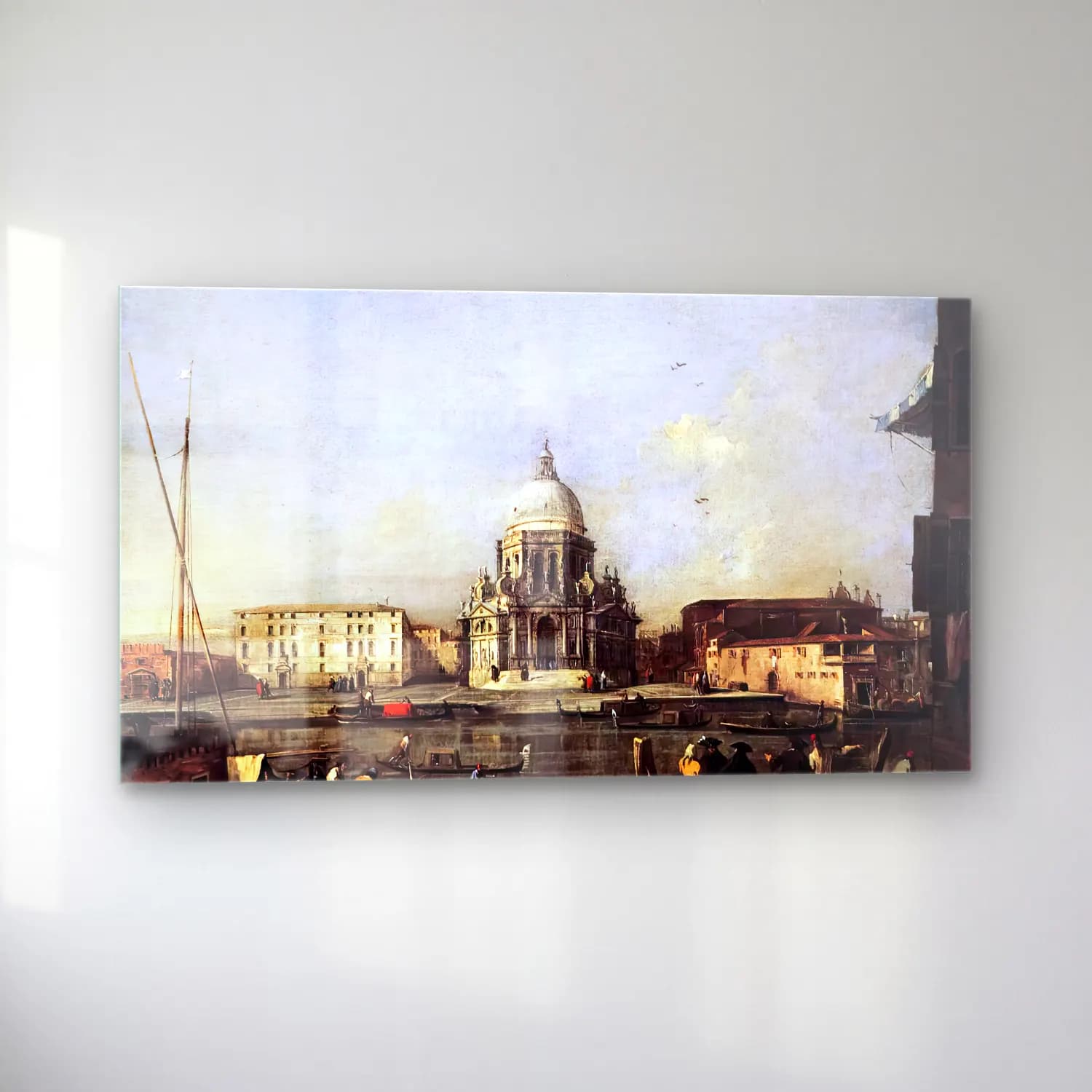 Francesco Guardi – Santa Maria della Salute Viewed from across the Canal Grande cam tablo — sol açıdan görünüm