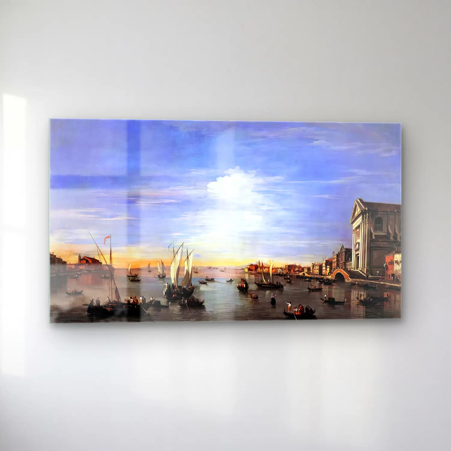 Francesco Guardi – The Giudecca Canal with the Zattere cam tablo — sol açıdan görünüm
