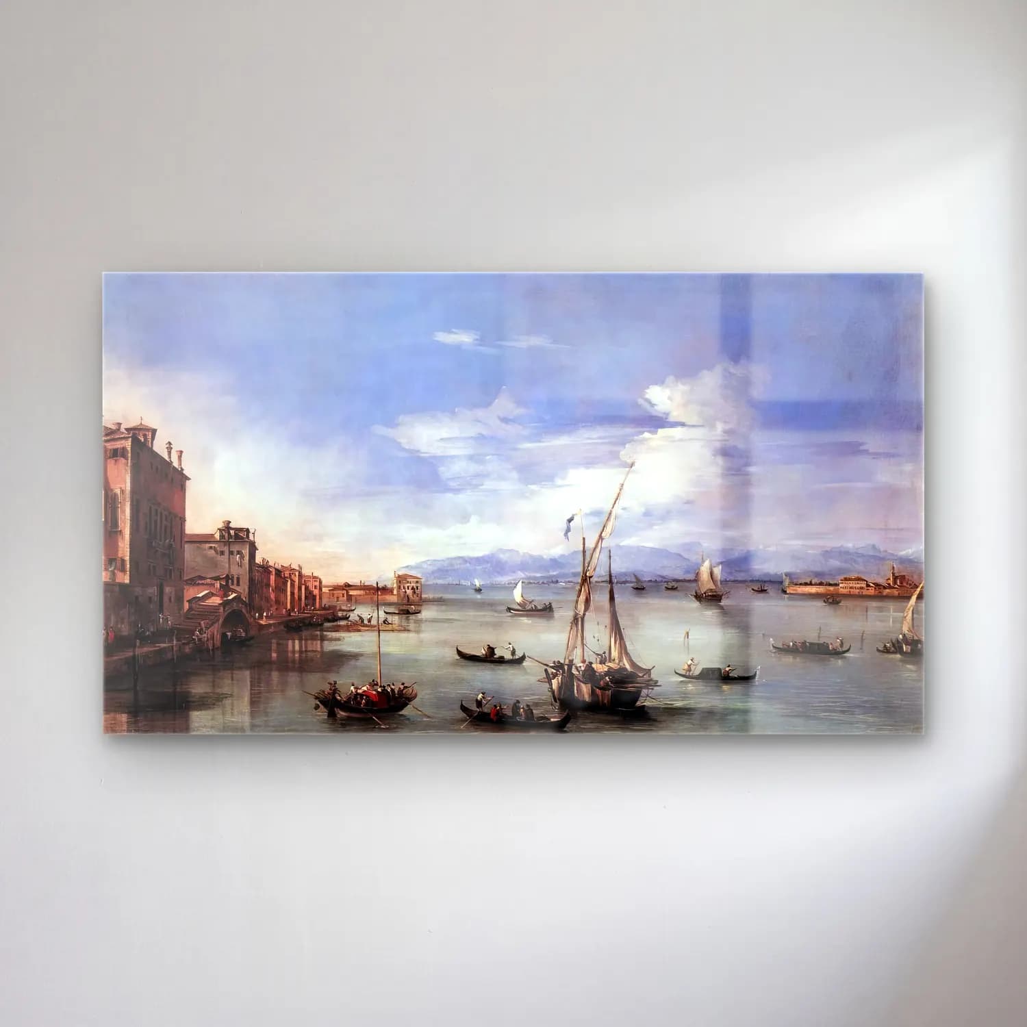 Francesco Guardi – The Lagoon from the Fondamenta Nuove cam tablo — Francesco Guardi – The Lagoon from the Fondamenta Nuove — yağlı boya liman ve tekneler