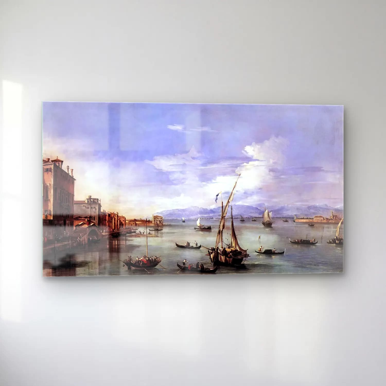 Francesco Guardi – The Lagoon from the Fondamenta Nuove cam tablo — sol açıdan görünüm